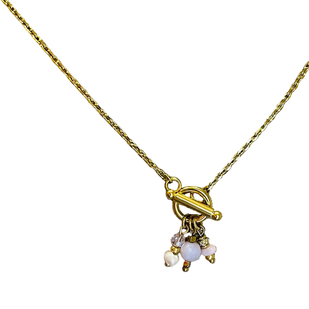 Collier "Trinité" rose