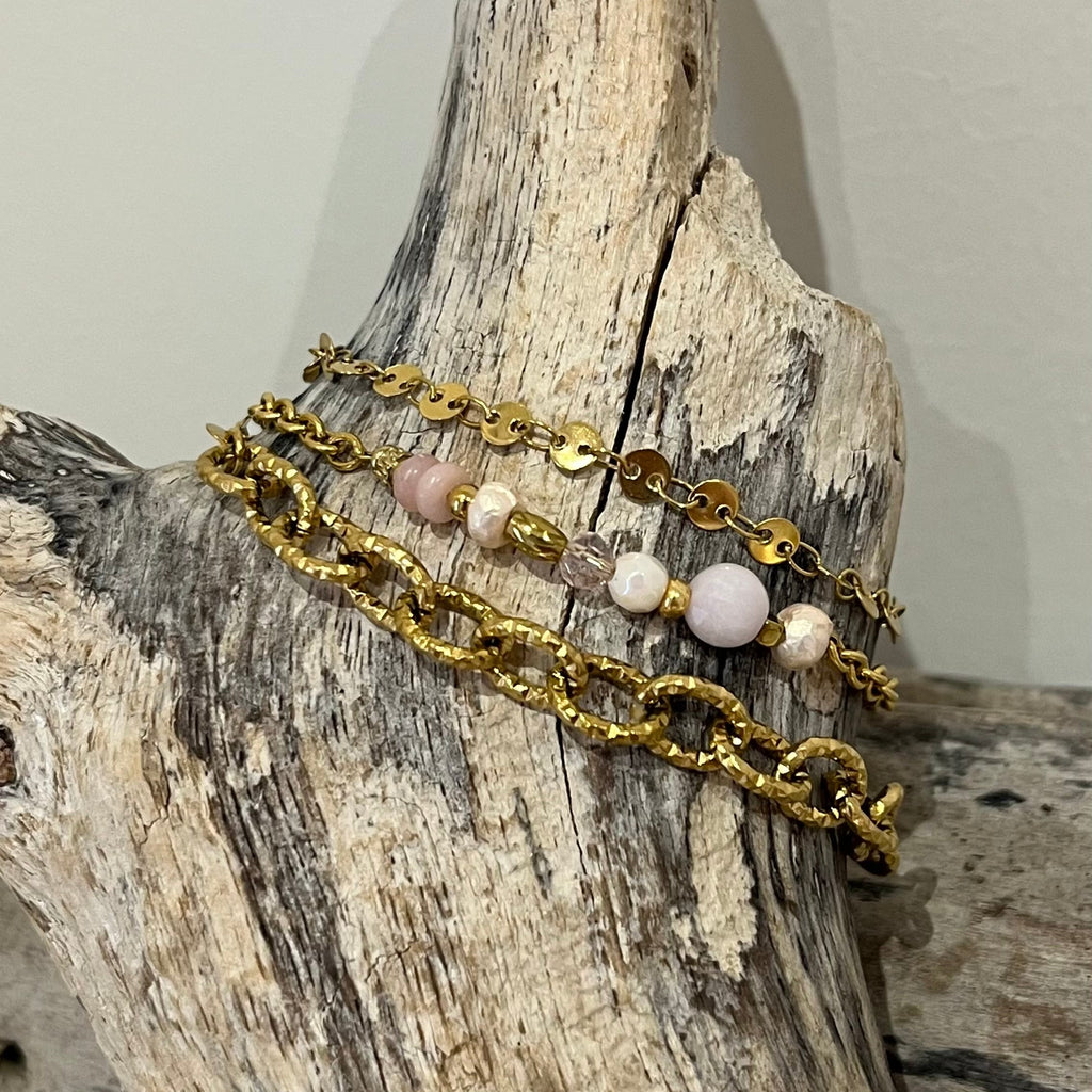 Bracelet "Trinité" rose