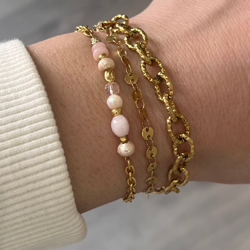 Bracelet "Trinité" rose