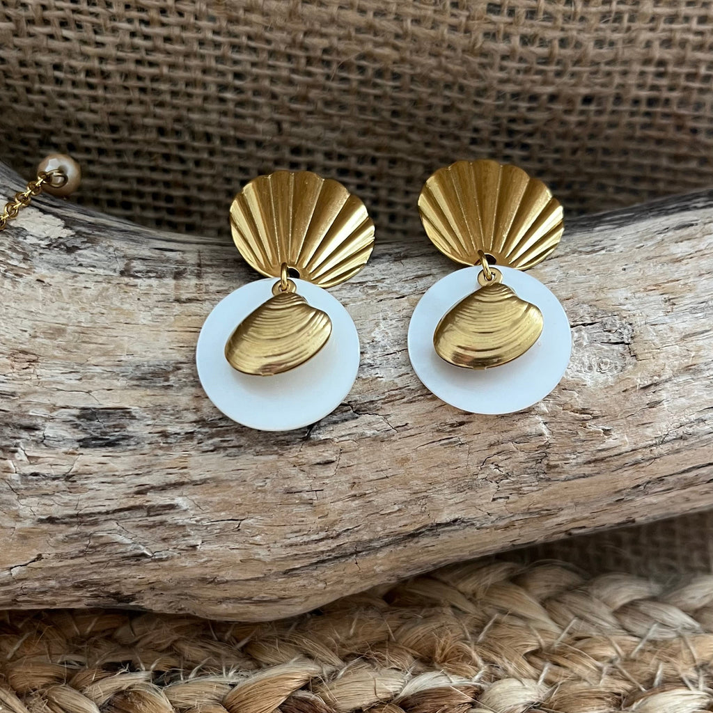 Boucles d’oreille coquillage