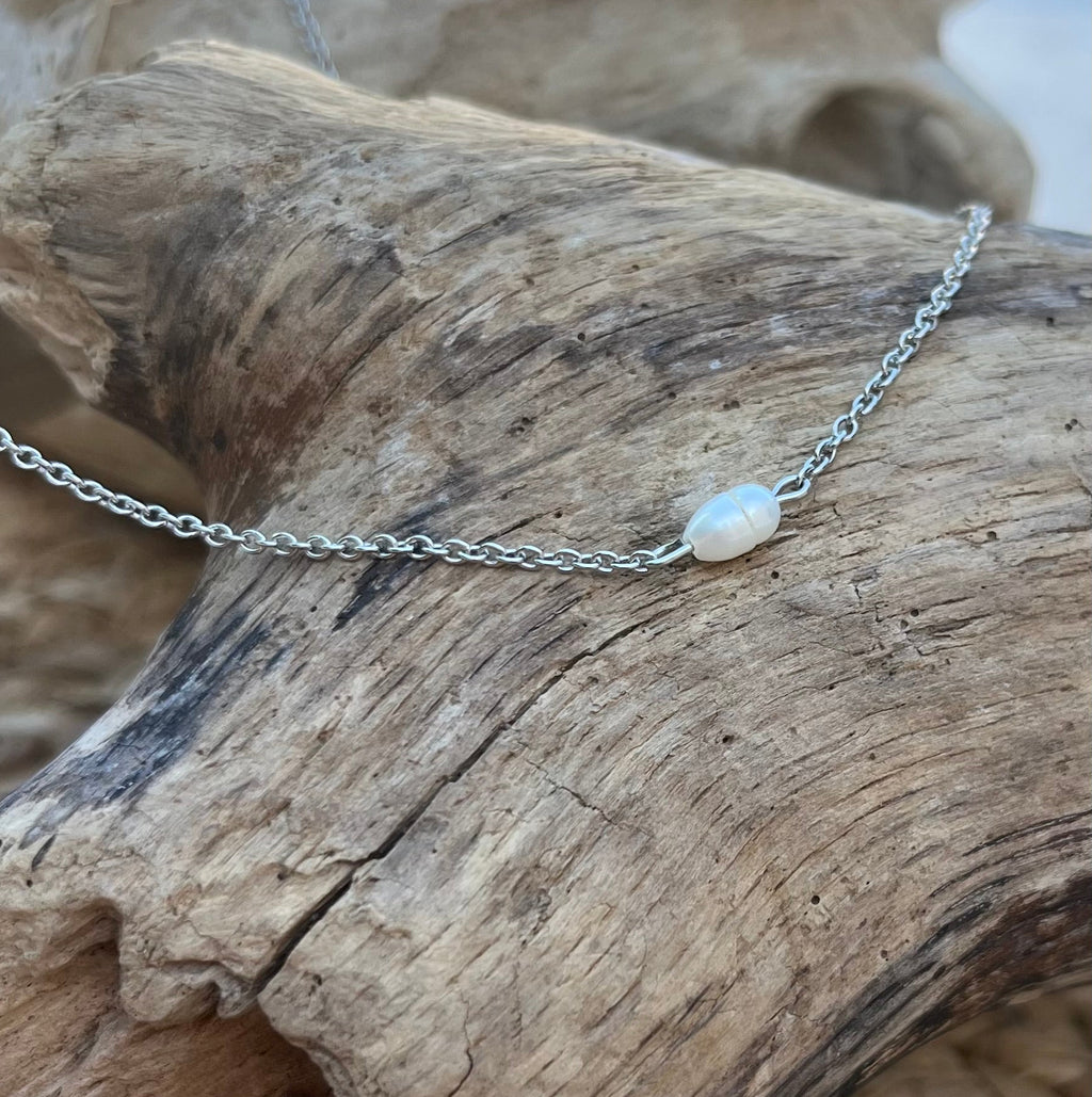 Collier perle argent