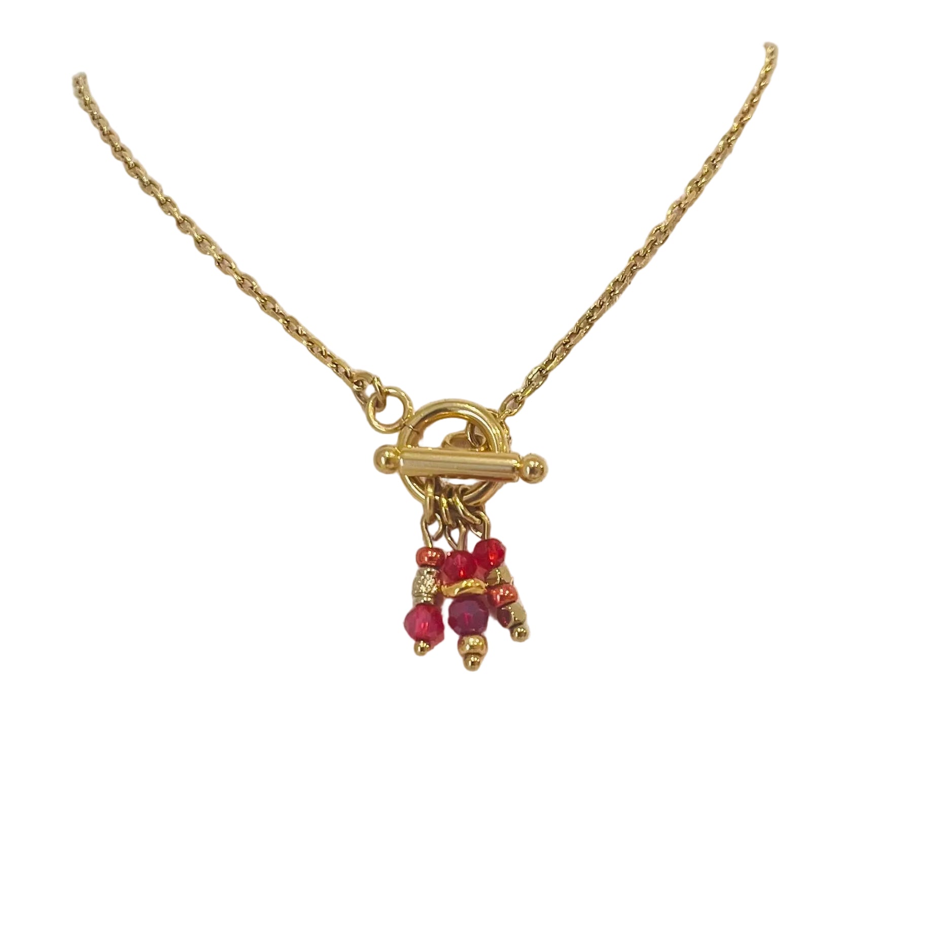 Collier "Trinité" rouge