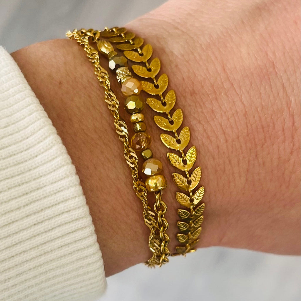 Bracelet "Trinité" fauve