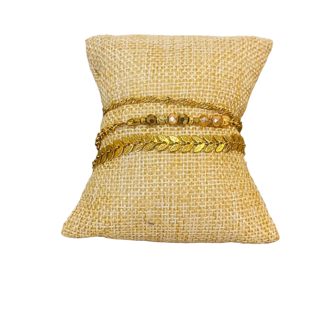 Bracelet "Trinité" fauve