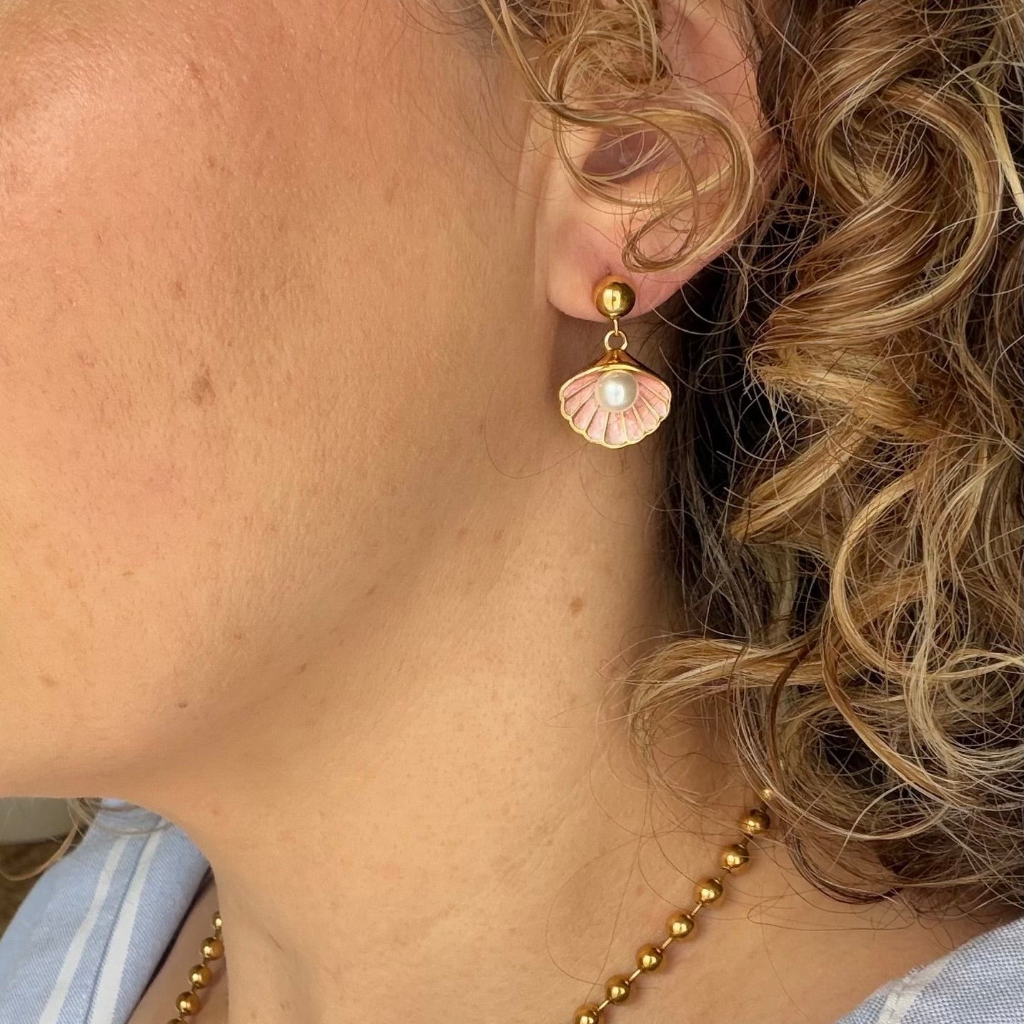 Boucles d'oreille Pinctada