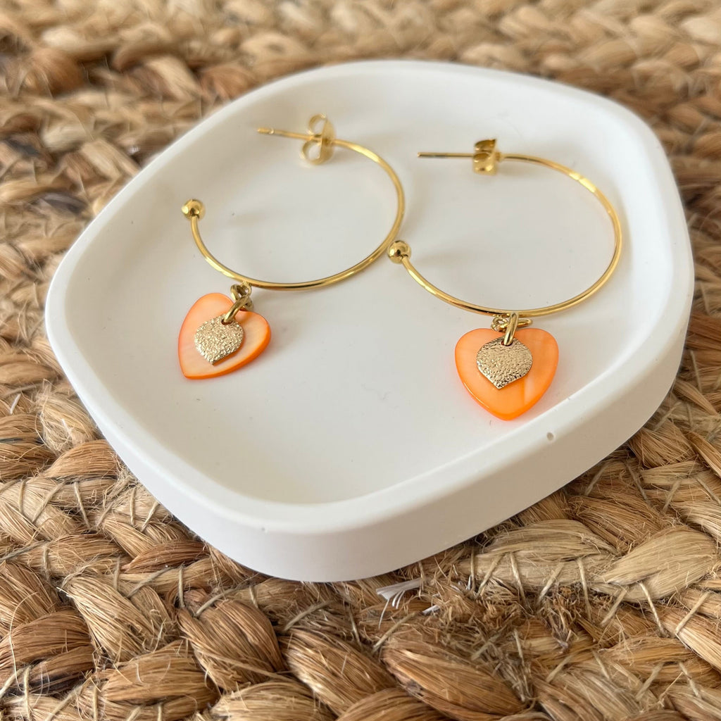 Boucles d'oreille (semi créoles) pop